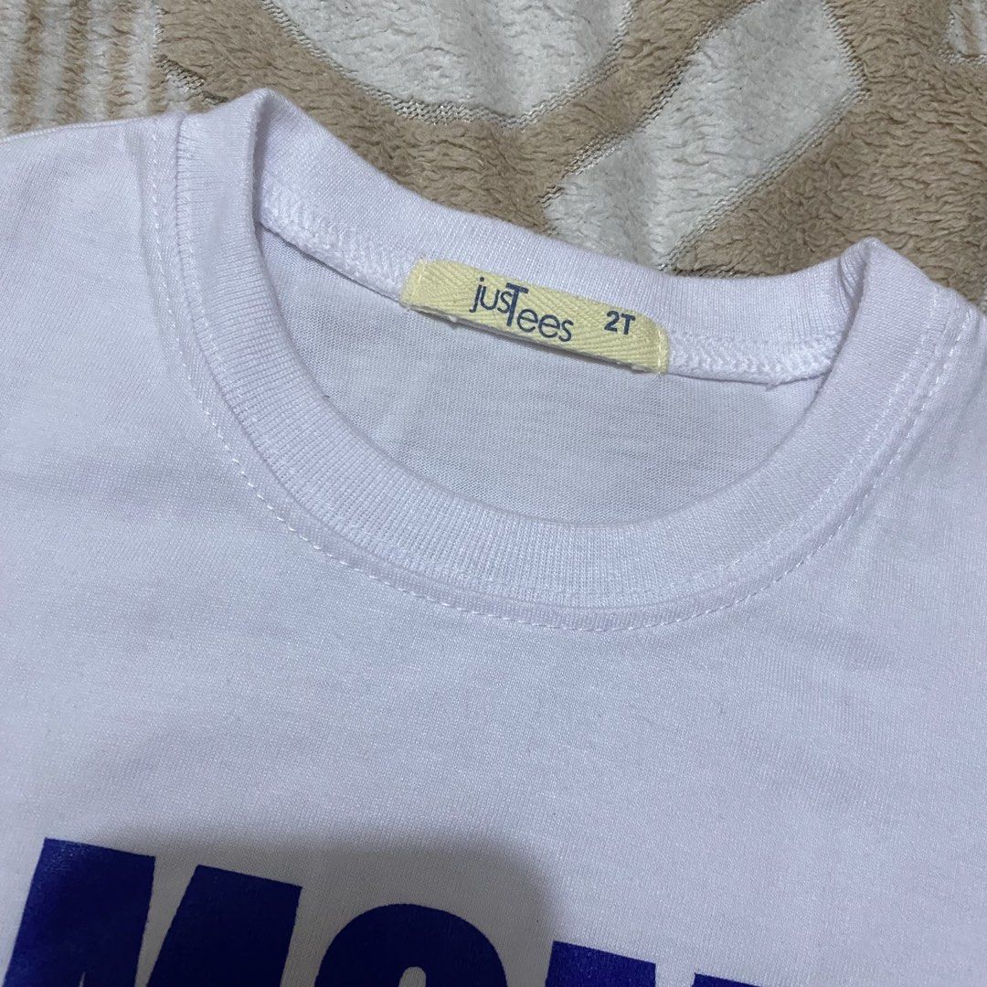 Just Tees Shirt (Category: Babies & Kids Fashion) located in Las Pinas. Submitted by modemnl (Listing ID 1425817846, Image 2). Description: Size: 2T Condition: 10/10 used once .