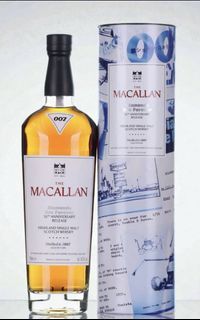 Macallan James Bond 007 60th Anniversary Release, Sherry Seasoned Oak Cask, 2022, 43.7% whisky bottle