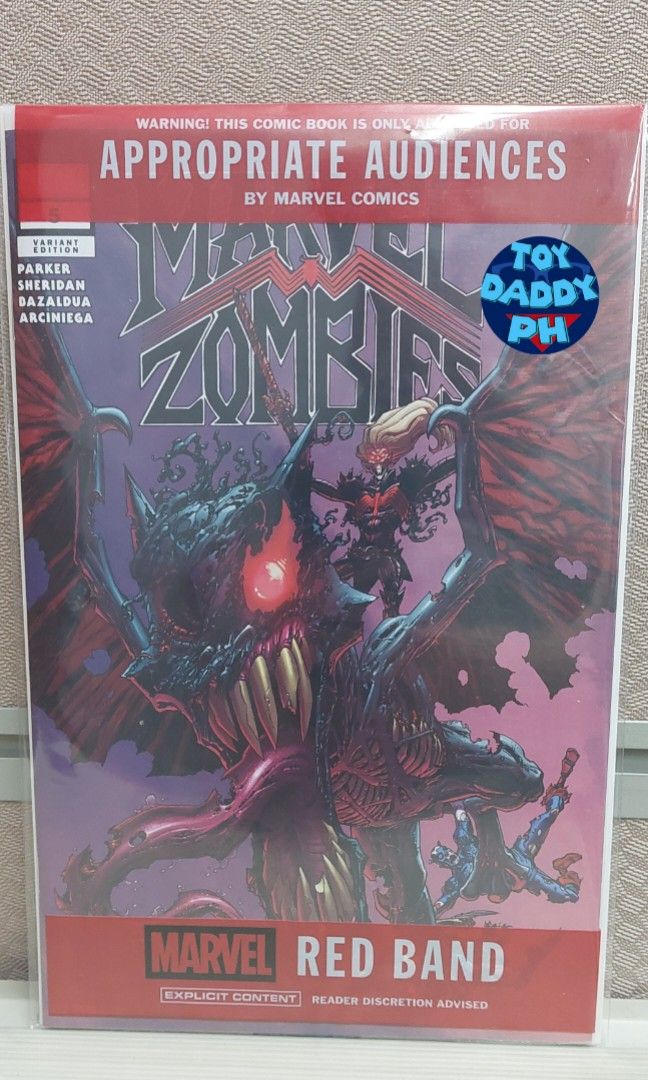 Marvel Zombies: Red Band #5 (Retro Variant) (Category: Comics & Manga) located in Pasig City. Submitted by toydaddyph (Listing ID 1425692055, Image 2). Description: Item is a brand new 2026 special edition of Marvel Zombies: Red Band Issue No. 5 with variant retro zombie cover by Scott Koblish. Written by Ethan Parker and Griffin Sheridan, this 32-page issue sees the undead history of the Marvel Universe continue on, as the King In Black -Knull a