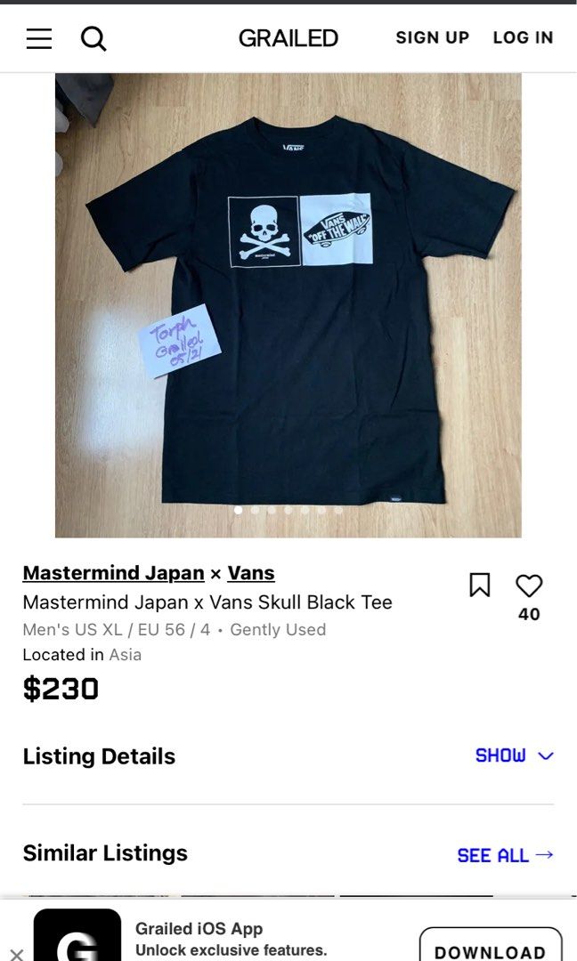 Mastermind Japan x Vans Skull Black Tee (Category: Tshirts & Polo Shirts ) located in Dumaguete. Submitted by ryanalvarez16 (Listing ID 1425725730, Image 1). Description: Authentic mastermind japan x vans.