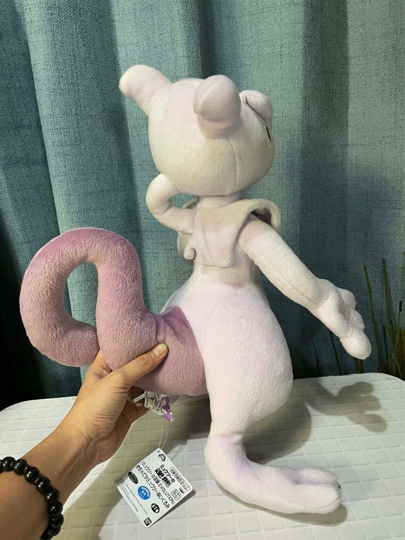 Mewtwo Plush Toy (Category: Plushies & Soft Toys) located in Manila. Submitted by thevintagebow (Listing ID 1425785906, Image 3). Description: The Ultimate Genetic Masterpiece! 🧬🔥 Own the legendary Mewtwo from the 2019 Mewtwo Strikes Back: Evolution movie. Condition: Brand New with Tags (NWT) Design: High-detail movie-accurate plush Price: ₱1,800 PHP ONLY 💸 International: ₱3,500 – ₱4,200+ (Due to high import & shipping fees) Local Hobby Shops: