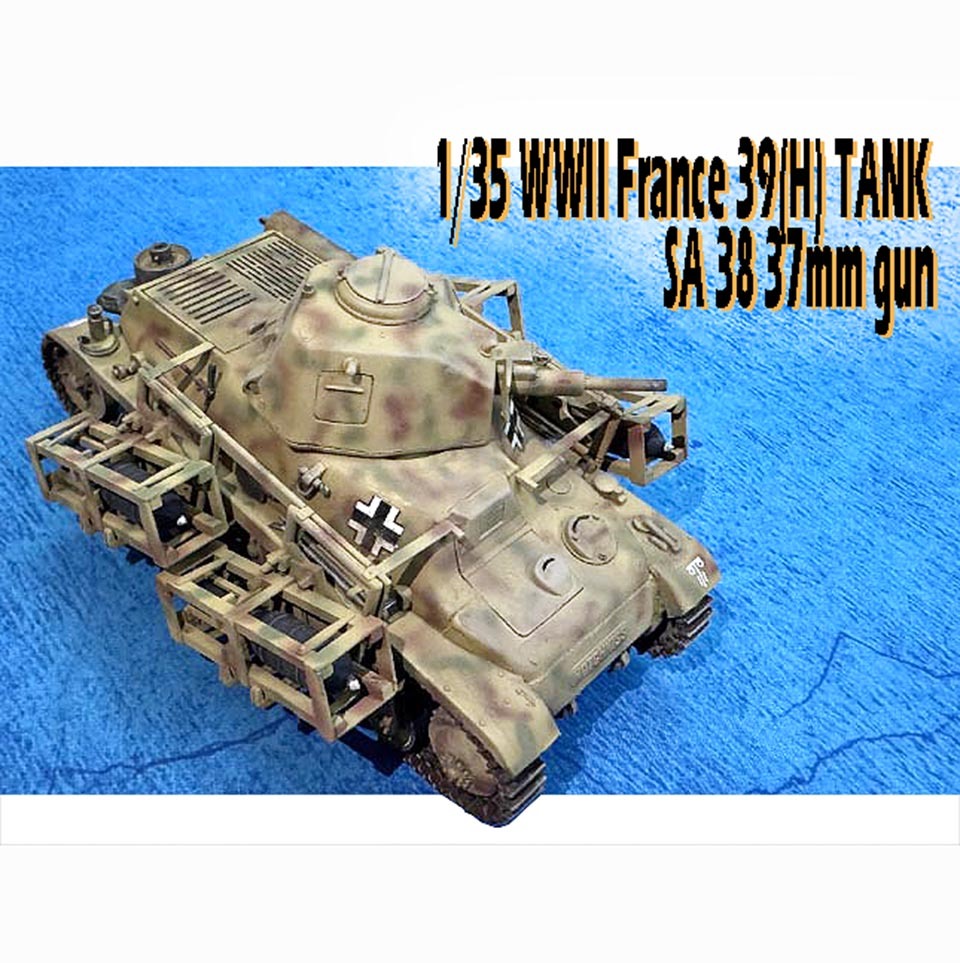 【ModeLLand 模人地帶 ※ 模型作品】C028 1/35 小號手 Trumpeter #00352 France 39(H) TANK ...