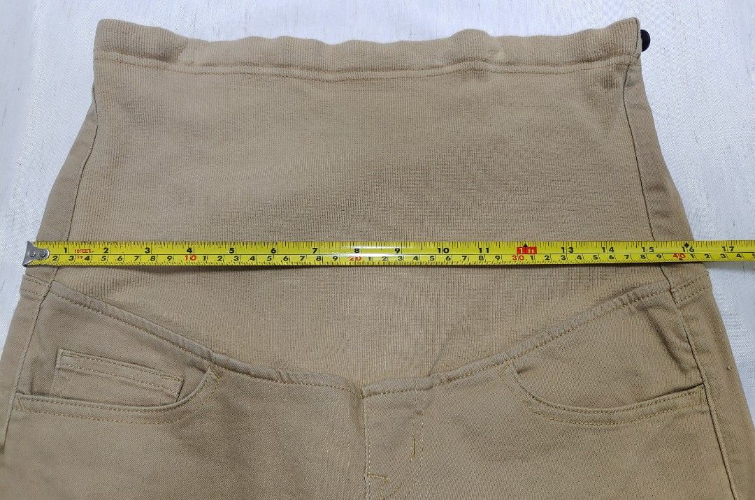 Muji Khaki Maternity Pants (Category: Other Bottoms) located in Dagupan City. Submitted by upforgrabs2400 (Listing ID 1425773126, Image 2). Description: Muji Khaki Maternity Pants - Size: Medium -Waist: 32"-36" -Length from the waist band: 40".