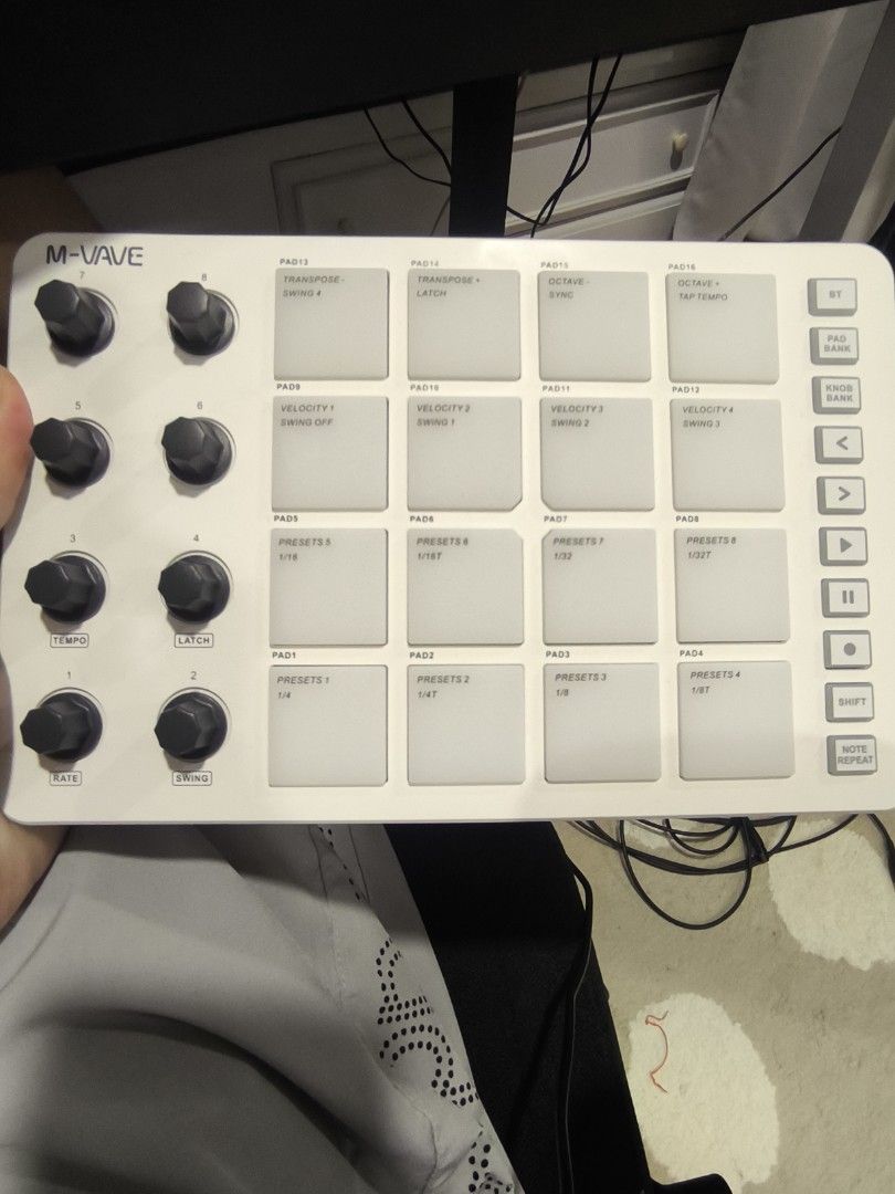M-VAVE SMC-PAD MIDI Controller (Category: Controllers) located in Makati City. Submitted by ilymove (Listing ID 1425764106, Image 1). Description: M-VAVE SMC-PAD MIDI Drum Pad. - 16 pads -8 knobs -Never used, just uses my midi keyboard.