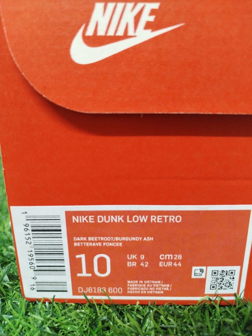 Nike Dunk Low "Dark Beetroot" Size: 10US Legit💯 Bnew DS (Category: Sneakers & Footwear) located in Manila. Submitted by donaldray (Listing ID 1213673447, Image 2). Description: WTS Nike Dunk Low "Dark Beetroot" Size: 10US Legit💯 Bnew DS Price: 3,000 negotible ✅ Vouch ✅ Legit Check ✅ Video Call MOP: GCash/BPI (Under my name only) Meet Up Sta. Mesa/Megamall Shipping c/o buyer's expense Pm for details..