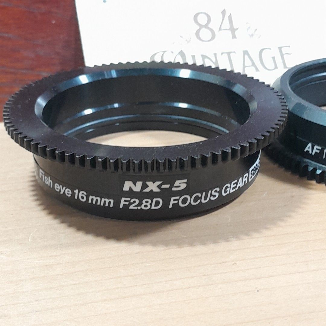 NX-5 AF Nikkor Focus Gear Set (Category: Lens & Kits) located in Las Pinas. Submitted by 84vintage (Listing ID 1425688160, Image 2). Description: Listing includes two NX-5 focus gears. One is for a 16mm F2.8D fish eye lens, and the other is for a 20mm F2.8D lens. Actual photos posted. Please examine them carefully as they are part of the description. --📌 MUST READ Before Dealing with us 📌-- ⚠️Price is posted. No lowballs please. ⚠️Vintage items