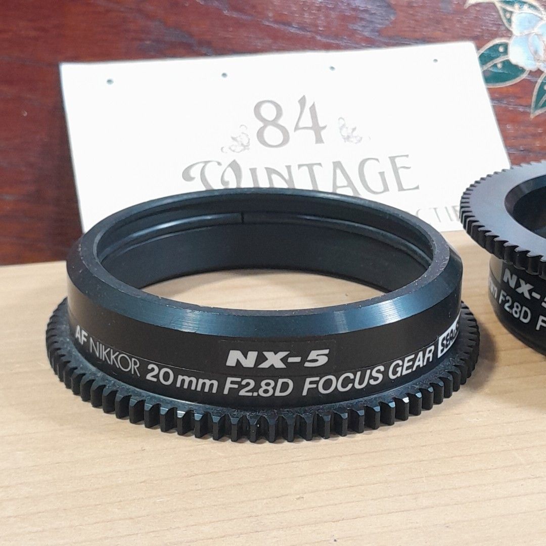 NX-5 AF Nikkor Focus Gear Set (Category: Lens & Kits) located in Las Pinas. Submitted by 84vintage (Listing ID 1425688160, Image 3). Description: Listing includes two NX-5 focus gears. One is for a 16mm F2.8D fish eye lens, and the other is for a 20mm F2.8D lens. Actual photos posted. Please examine them carefully as they are part of the description. --📌 MUST READ Before Dealing with us 📌-- ⚠️Price is posted. No lowballs please. ⚠️Vintage items