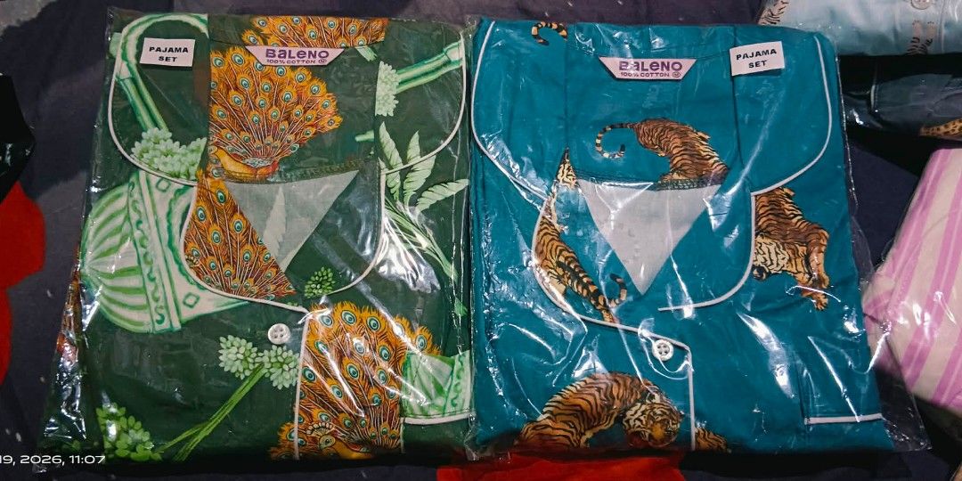 Original baleno sleepwear (Category: Undergarments & Loungewear) located in San Juan City. Submitted by mnj29 (Listing ID 1425676514, Image 2). Description: pajama terno size:ALL MEDIUM NASA PICTURE ORIGINAL BRANDNEW.