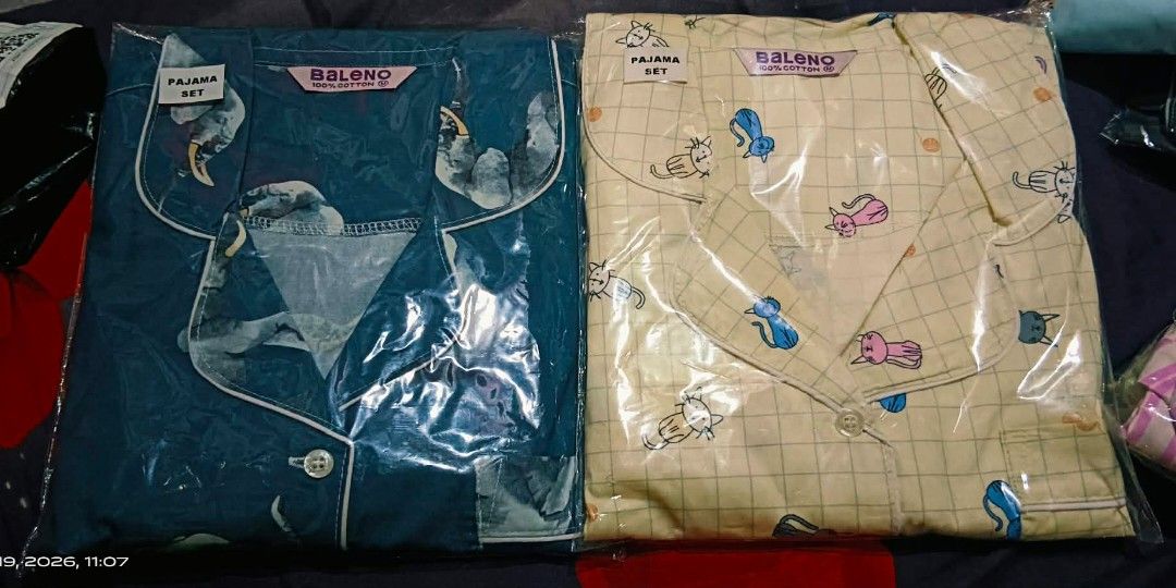 Original baleno sleepwear (Category: Undergarments & Loungewear) located in San Juan City. Submitted by mnj29 (Listing ID 1425676514, Image 1). Description: pajama terno size:ALL MEDIUM NASA PICTURE ORIGINAL BRANDNEW.