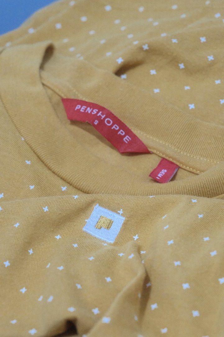 Penshoppe Yellow Shirt (S) (Category: Tshirts & Polo Shirts ) located in Santa Rosa. Submitted by radarr (Listing ID 1425747285, Image 3). Description: Size on tag: S Dimensions: Length (in): 23 Width (in): 17.5 Shoulders (in): 16.