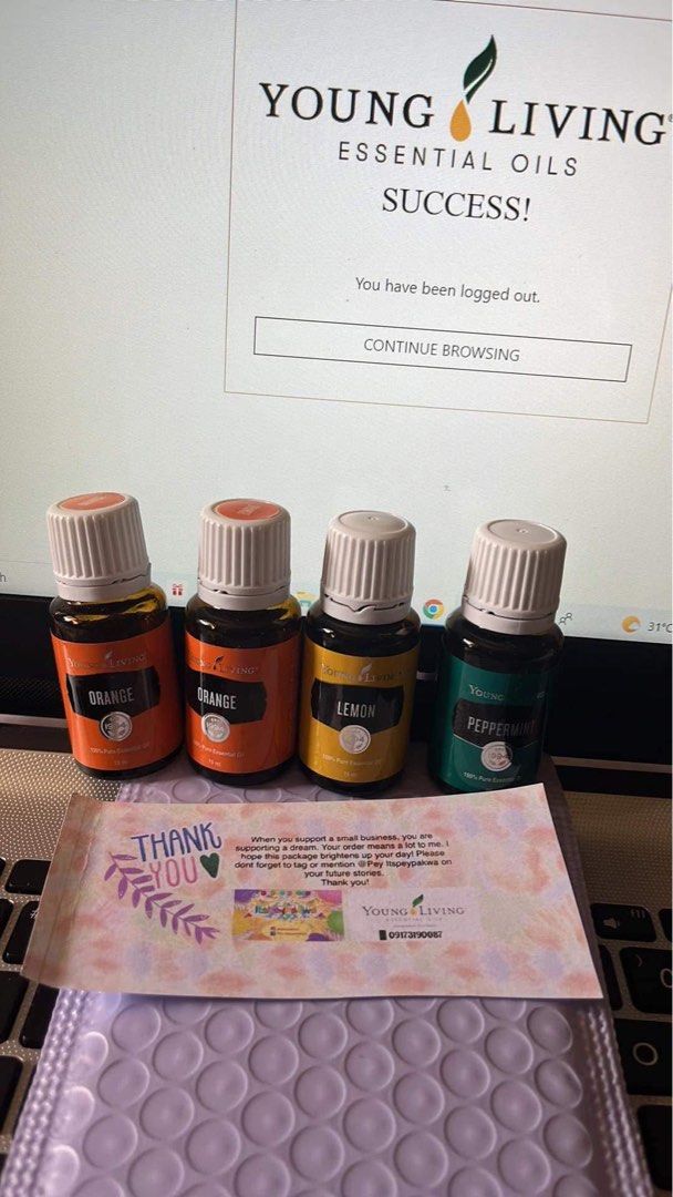 Peppermint essential oil Young Living (Category: Home Fragrance) located in Las Pinas. Submitted by declutter0808 (Listing ID 1425820346, Image 3). Description: All original and sealed oils.