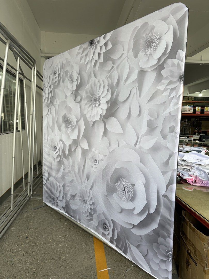 Photobooth Backdrop (Category: Other Photography Accessories) located in Catbalogan. Submitted by paige.808 (Listing ID 1425771742, Image 2). Description: 230x230cm 7.5ft by 7.5ft ALL BRAND NEW 4k frame only 4.5 backdrop only (2 designs) set 8K.