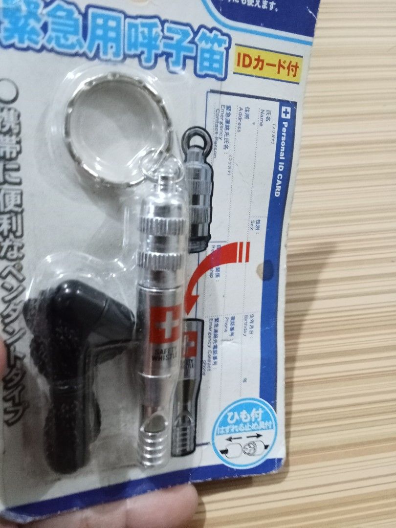 Safety whistle (Category: Community) located in Bocaue. Submitted by marajapansurplus (Listing ID 1425672396, Image 2). Description: - Safety Whistle - Comes with a lanyard - Compact design - Perfect for emergencies.