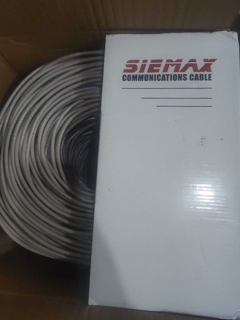 Siemax UTP CAT6 Cable (bnew) (Category: Cables & Adaptors) located in Cainta. Submitted by whiteelephantph (Listing ID 1425631211, Image 1). Description: bnew pickup or lalamove.
