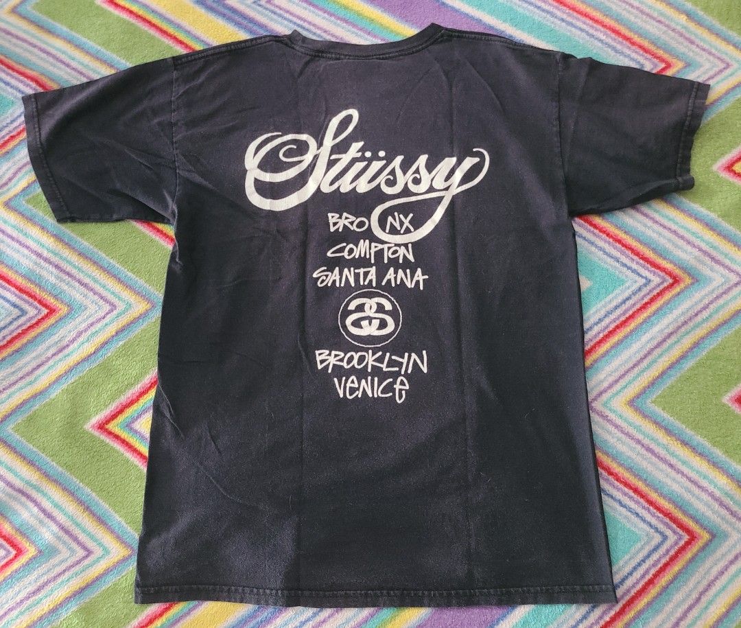 Stussy Graphic Tee M (Category: Tshirts & Polo Shirts ) located in Las Pinas. Submitted by samsupp (Listing ID 1425730605, Image 2). Description: Lightly used Stüssy t-shirt, genuine product, high quality. Sold as seen. Check my other listings for second Stüssy shirt - selling as bundle of 2 Stüssy shirts for 2,000php. Shipping via J&T nationwide, or Grab/Lalamove pickup from Las Piñas. Shipping fee c/o buyer..