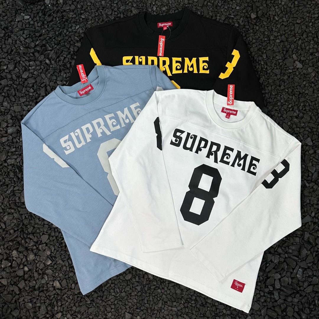 SUPREME SS25 AFFILIATED L/S FOOTBALL TOP 新款設計感胸口美式8 ...