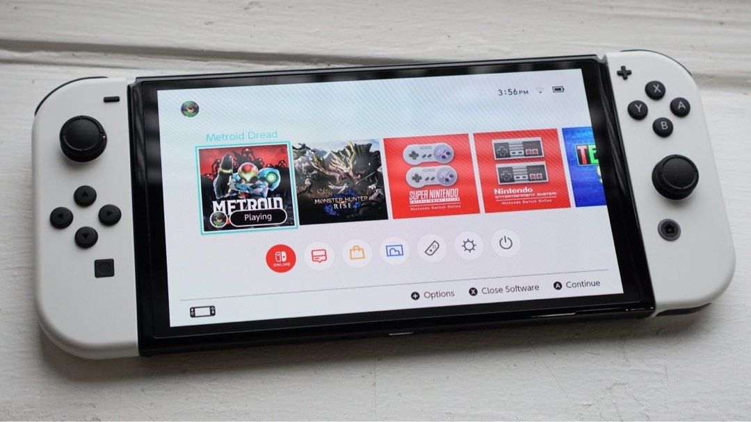 Switch OLED (Category: Nintendo) located in Singapore. Submitted by bar_haus (Listing ID 1425780476, Image 1). Description: Only played for like 1 week and keep inside box Selling away to people who actually wanna play it.