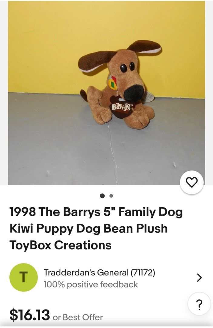 The Barry's Sherry Plush Toy Collection (Category: Plushies & Soft Toys) located in Bulacan. Submitted by samotsarihub (Listing ID 1425680124, Image 3). Description: rare set for toy colelctors with tag excellent condition .