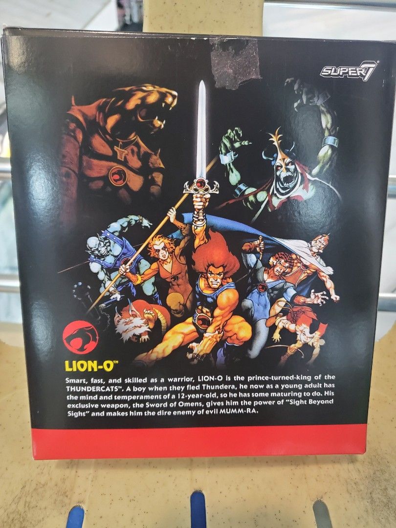 Thundercats Lion-O by Super 7 (Category: Figurines & Statues) located in Manila. Submitted by fruitloops84 (Listing ID 1425809234, Image 3). Description: - Thundercats Lion-O made by Super 7 - Item is Back in Box but still in great condition. - please see the pics for the condition of the packaging .