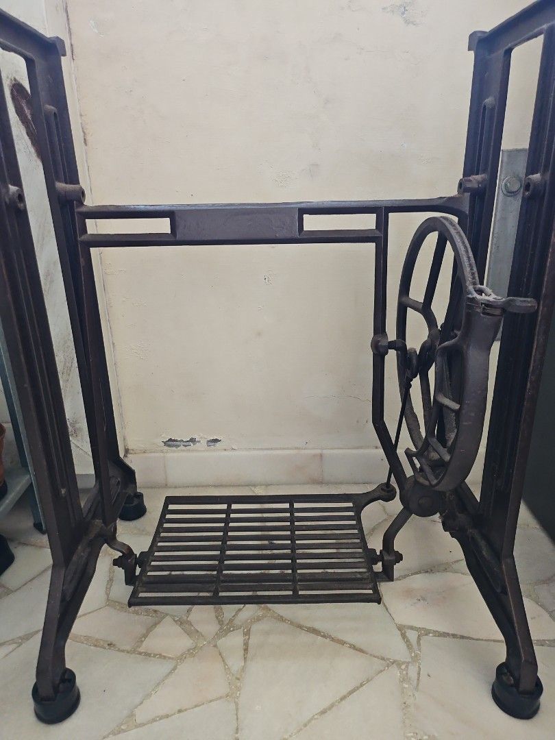 Vintage iron sewing machine leg