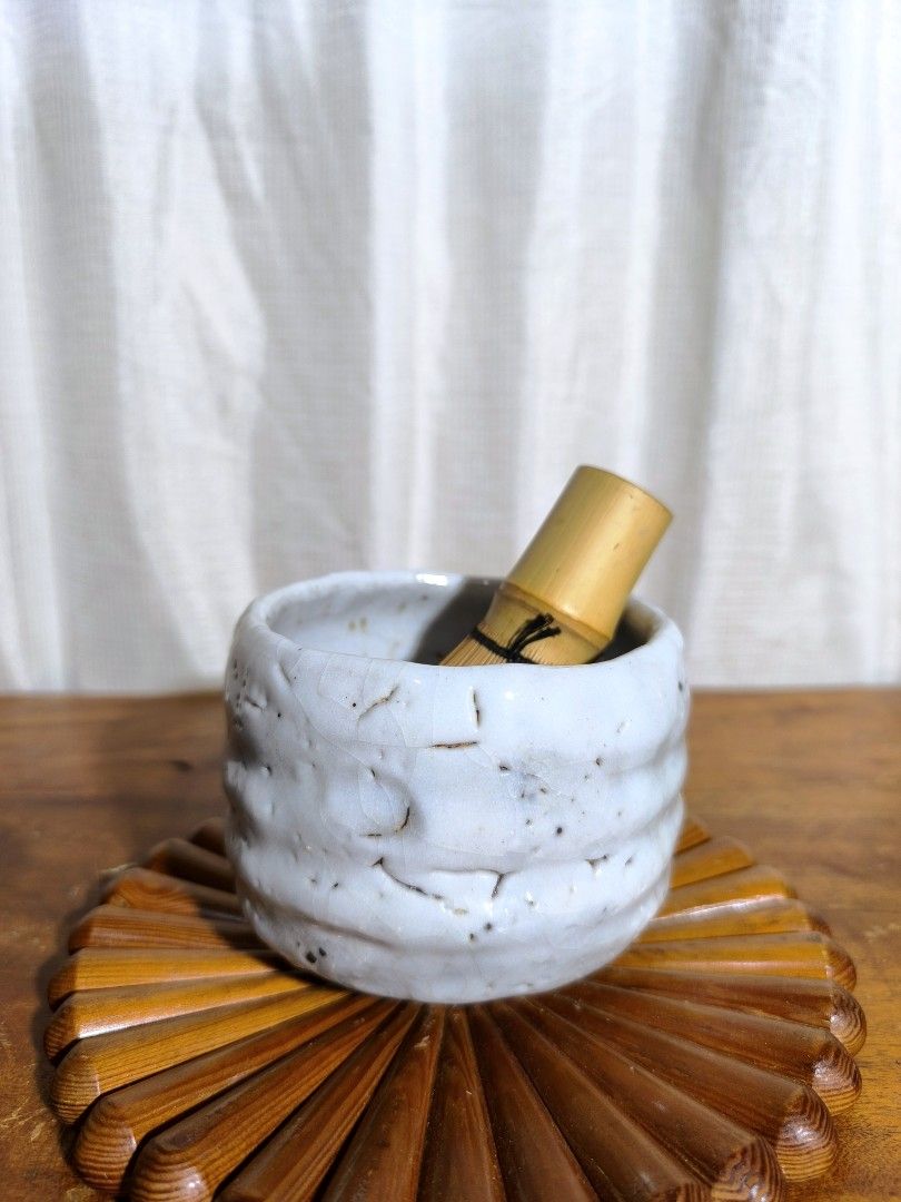 Wabisabi Chawan (Category: Coffee & Tea Tableware) located in Pangil. Submitted by kopee_matcha (Listing ID 1425798636, Image 1). Description: Stoneware Chawan Wabisabi Super nice in actual Size: D4" x H3.9 Price : 220 Mine /M Chasen/Chasen Holder not included *Strickly 2 days reservation only *Payment must be completed within 48 hours. If unpaid, your order will be automatically forfeited and the item/s will be given to the next miner. *No delet