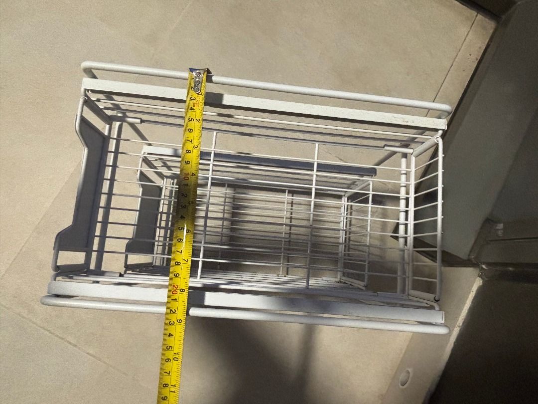 White Wire Storage Basket - used450549154505697282