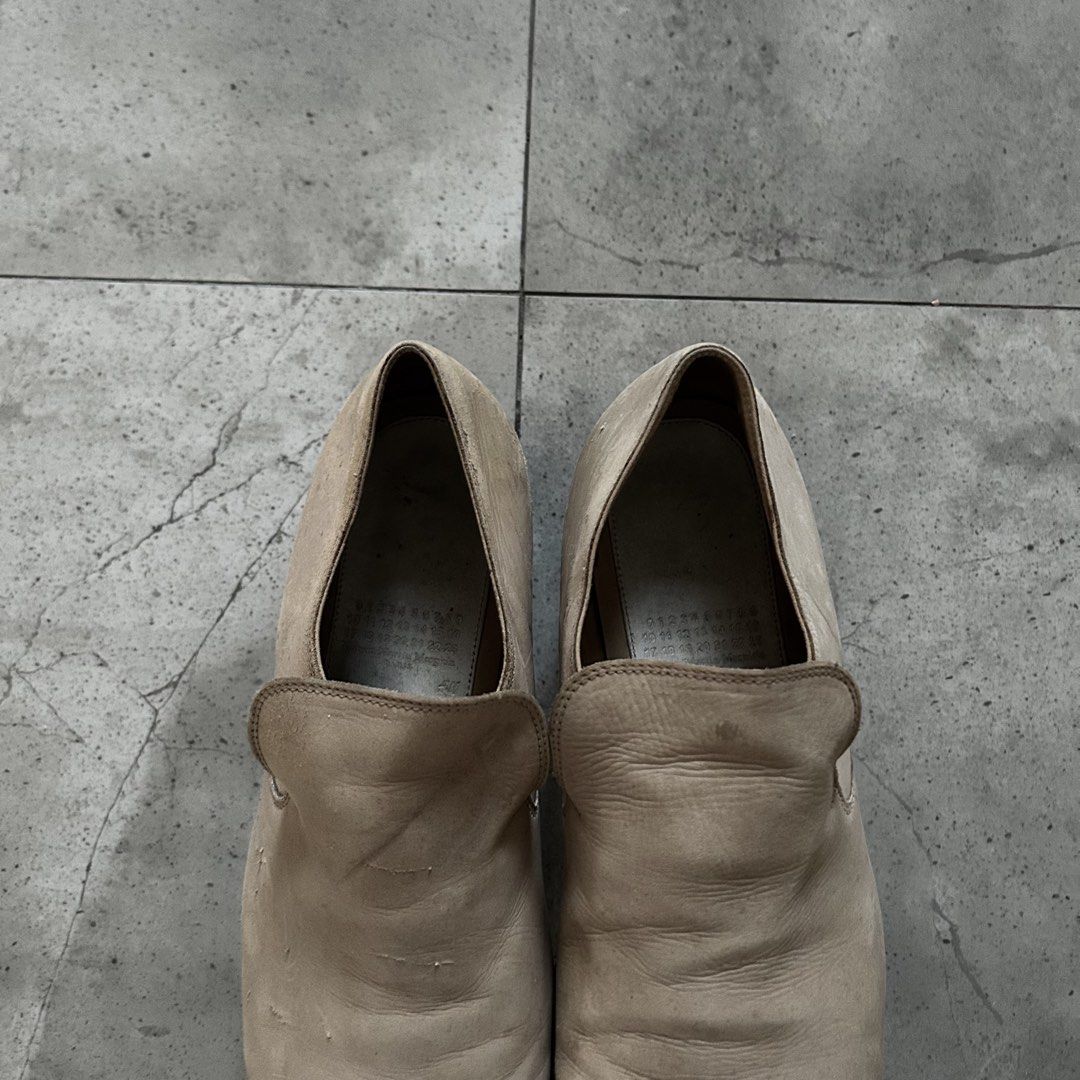 2012 Maison Martin Margiela x H&M Mould Effect Loafers (Category: Casual Shoes) located in Pasig City. Submitted by deteriortdmaterial (Listing ID 1425972784, Image 2). Description: 2012 Maison Martin Margiela x H&M Mould Effect Loafers Turns into grayish mould effect when leather gets wet EU 44 Price: 12,000 + sf DM TO PURCHASE.
