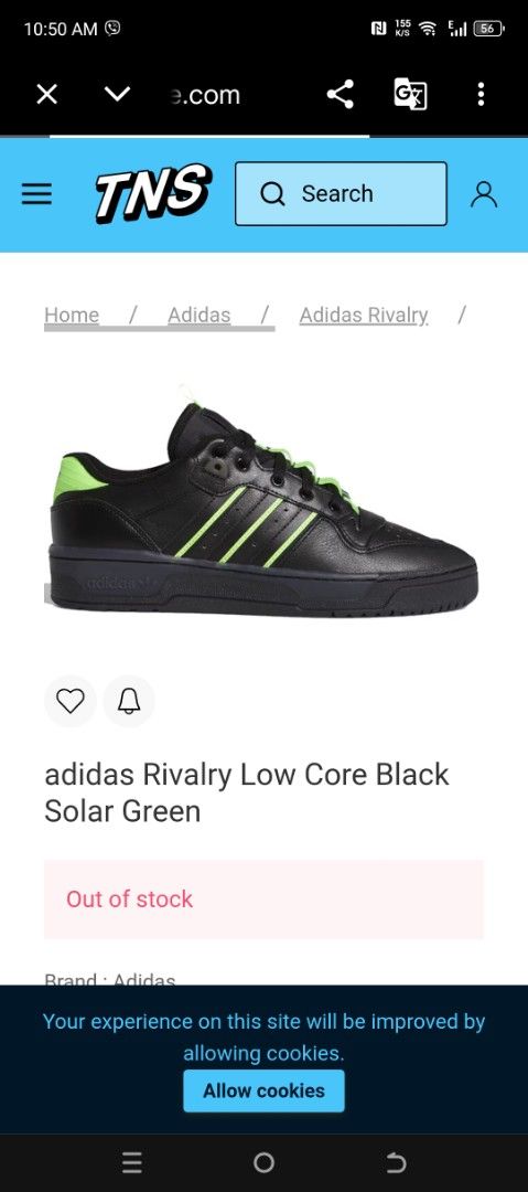 Adidas Rivalry Low Black Green (Category: Sneakers) located in Manila. Submitted by jzenroz (Listing ID 1425842180, Image 1). Description: For sale Preloved original shoes In very good condition Mga 4 times lang nagamit No box dahil Padala from abroad Adidas Rivalry Low Black Green Size 10.5 mens 950 pesos na lang Ilang beses lang nagamit dahil masikip kaysa ma stock benta n lang Selling as is lang Pede nyo icheck para mas ok n Makita nyo. Pede d