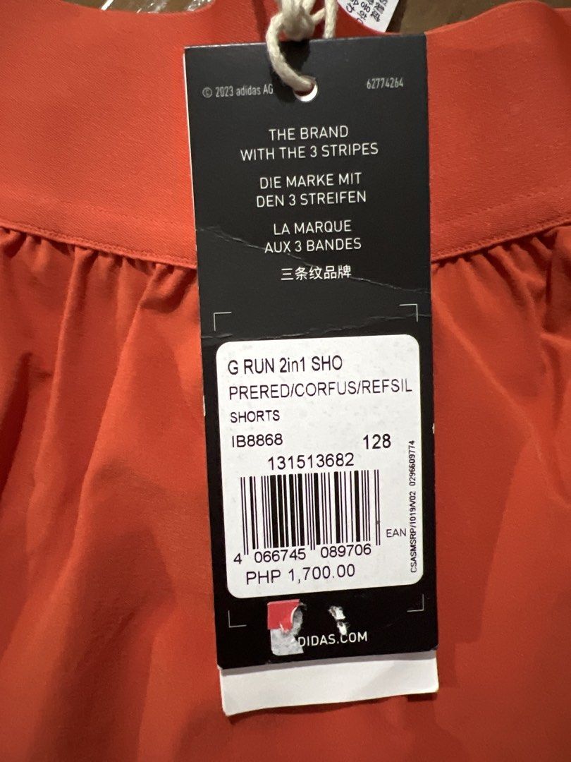 REPRICED Adidas running shorts (Category: Activewear) located in Manila. Submitted by fitmeph (Listing ID 1425912920, Image 2). Description: .