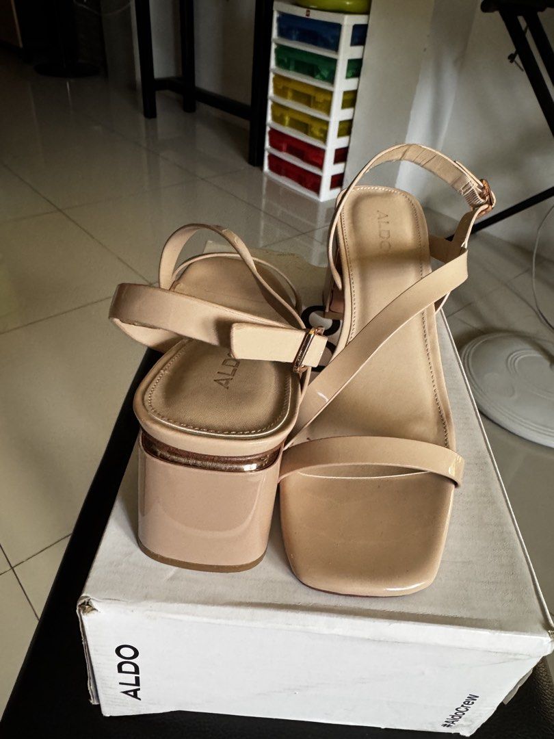 ALDO Shenna Block Heel Sandals (Category: Heels) located in Santa Cruz. Submitted by liacong (Listing ID 1425851411, Image 3). Description: Size US 8.5 Bought this march Used once .