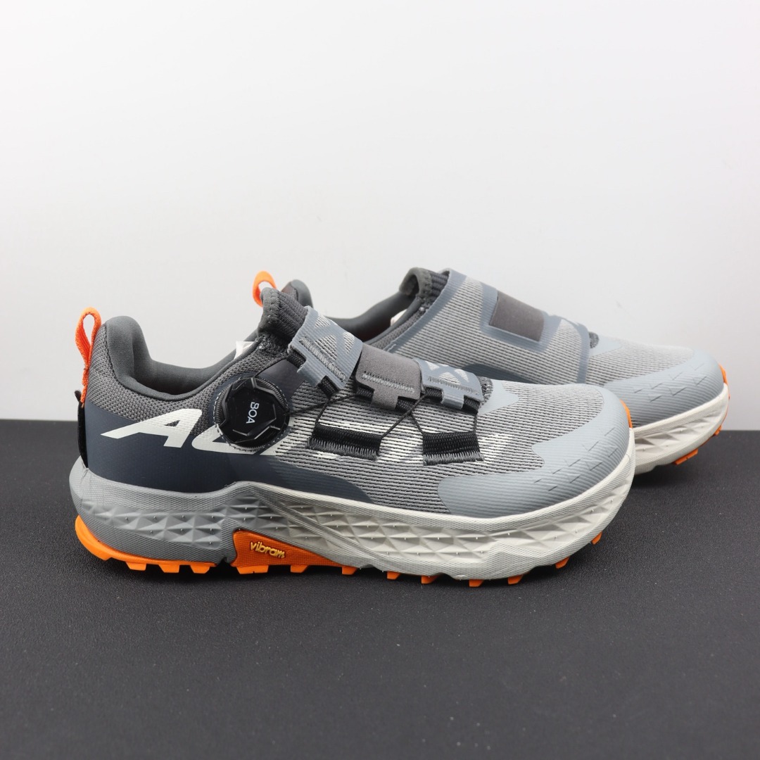 Altra BOA Fit System Trail Running Shoes (Gray/Orange), Women's Fashion ...