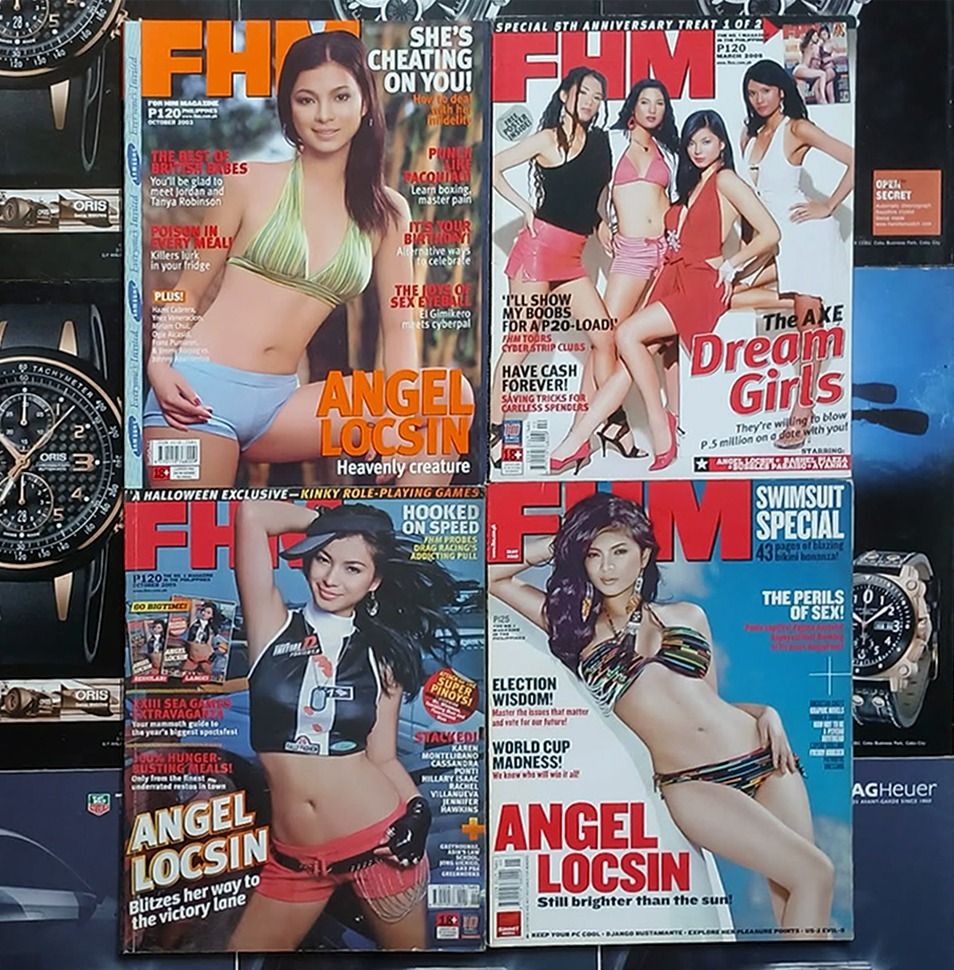 Angel Locsin Magazine Collection (Category: Magazines) located in Manila. Submitted by theprincecollection (Listing ID 1425827077, Image 3). Description: Collection of magazines featuring Angel Locsin. Includes Preview, Cosmopolitan, Mega, 🅵🅷🅼, and 🄼🄰🅇🄸🅇magazines. Some issues feature swimsuit specials and other cover stories. A great addition for collectors or fans of Angel Locsin..