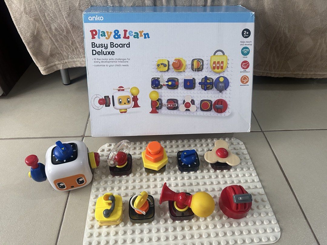 Anko busy board deluxe complete with box (Category: Educational & Learning Toys) located in Makati City. Submitted by janelaflores (Listing ID 1425891072, Image 2). Description: .