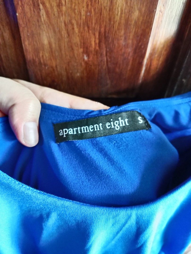 Apartment Eight Blue Dress - Size M (Category: Dresses) located in Oras. Submitted by preloved4less88 (Listing ID 1425880130, Image 2). Description: Apartment Eight clothing blue jumpsuit. can fit until semi large frames.