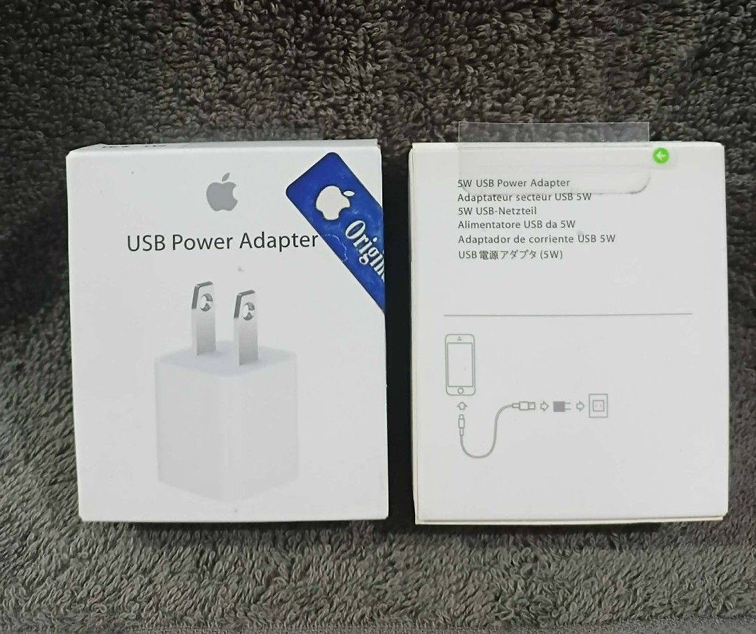 Apple 5W Charger Original USB Power Adapter for iPhone | Wall Adapter (Category: Chargers & Cables) located in Manila. Submitted by cutieava (Listing ID 1425890847, Image 2). Description: ⚡ Apple 5W USB Power Adapter – Original Quality | Safe & Reliable Charging Keep your Apple devices powered safely with the Apple 5W USB Power Adapter. Designed for efficient and stable charging, this compact adapter is perfect for everyday use at home, in the of
