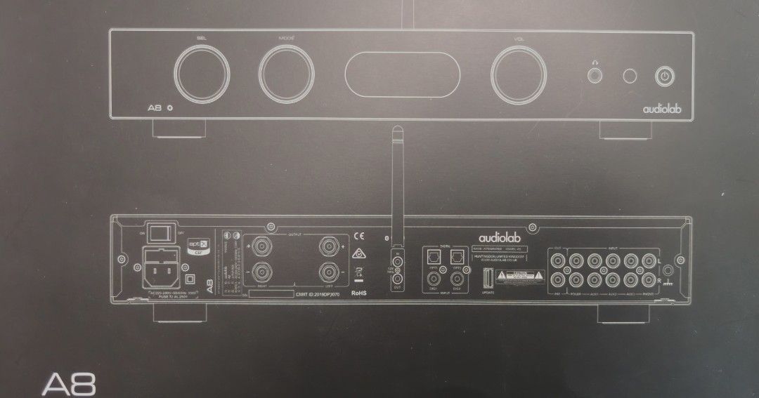 Audiolab A8 integrated amplifier410645131596943361
