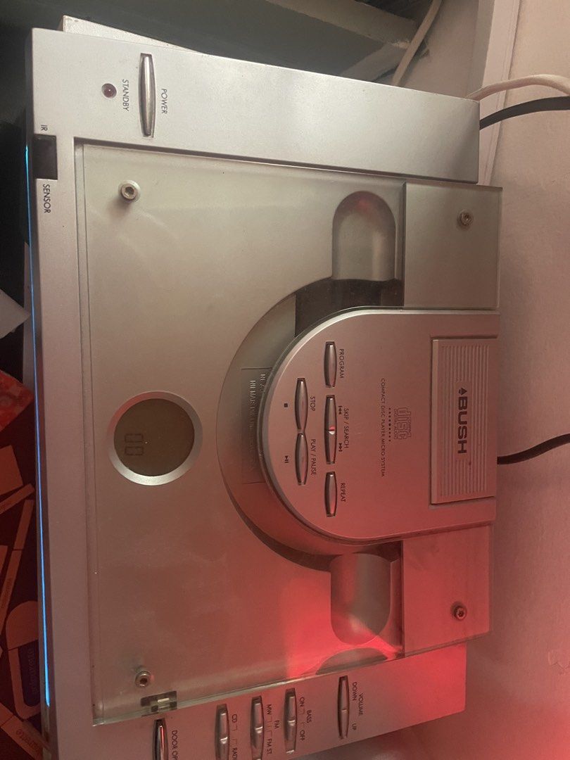 Bush CD Player with Kenwood speakers (Category: Soundbars, Speakers & Amplifiers) located in Manila. Submitted by silentforest-9b76 (Listing ID 1425831445, Image 1). Description: all set up, isasaksak nalang. qc loc. .