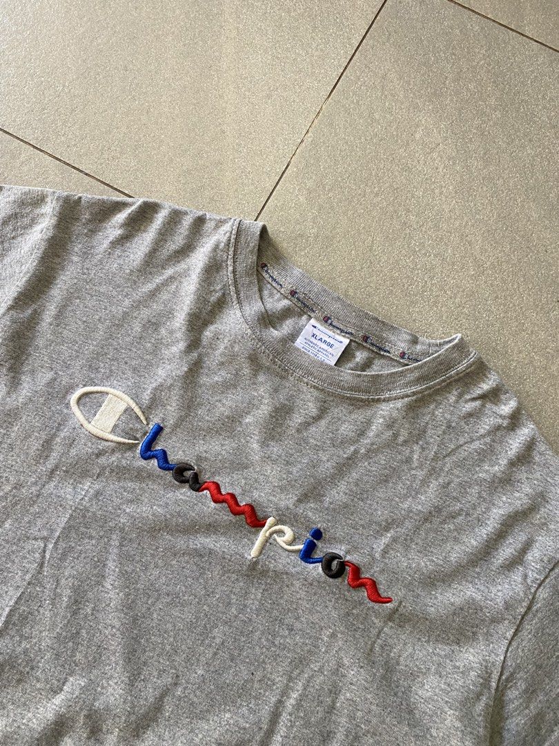 Champion Tshirt (Category: Tshirts & Polo Shirts ) located in Digos. Submitted by thriftflexph (Listing ID 1425896316, Image 1). Description: Size&Dimes:21/27 Color&Condi:9.5/10 issue:None DM for more information 🫶 Items are all thrifted/Handpicked Can ship nationwide🇵🇭 Add Shipping Fee ✈️🎁.