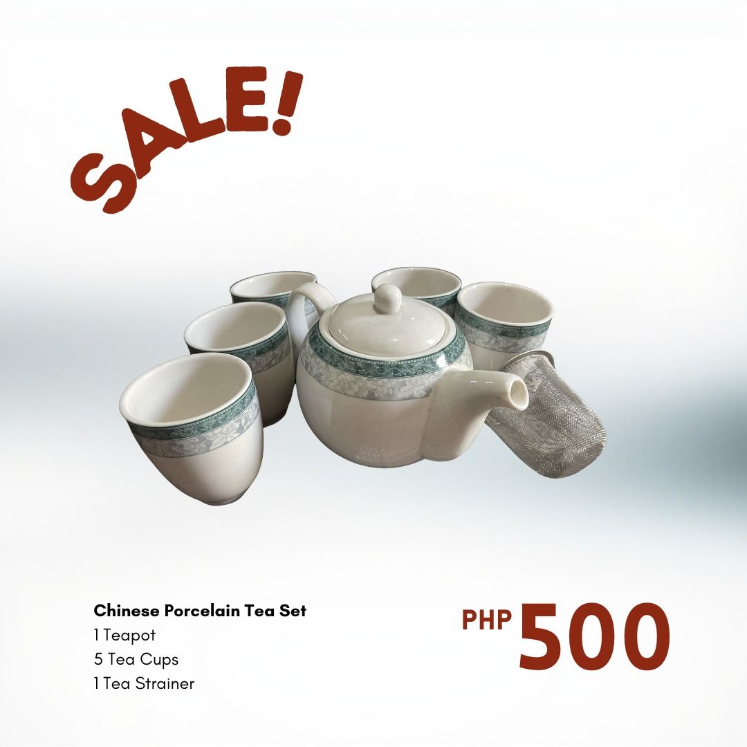Chinese Porcelain Tea Set (Category: Dinnerware & Cutlery) located in Valenzuela. Submitted by tineordonez (Listing ID 1425892517, Image 1). Description: .