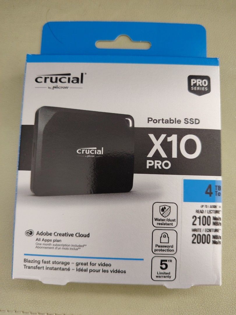 Crucial X10 Pro 4TB External SSD487445473673891840