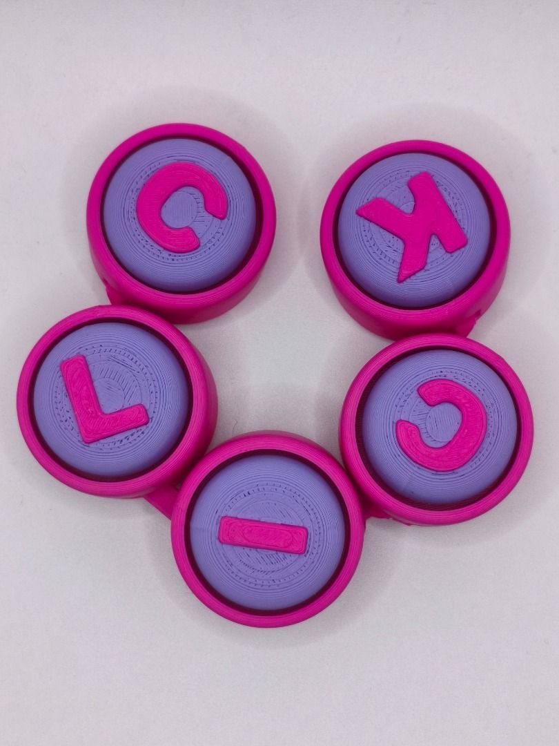 Custom 3D Fidget Clicker (Category: Interactive Toys) located in Caloocan City. Submitted by cryonics (Listing ID 1425920664, Image 2). Description: **Custom 3D Fidget Clicker - Get Creative and Banish Stress!** Are you on the hunt for a fun and relaxing gift? Look no further—our custom 3D fidget clickers are exactly what you need! They make fantastic presents for anyone in your life, whether it is for your partner, friends, kids, or anyone who c