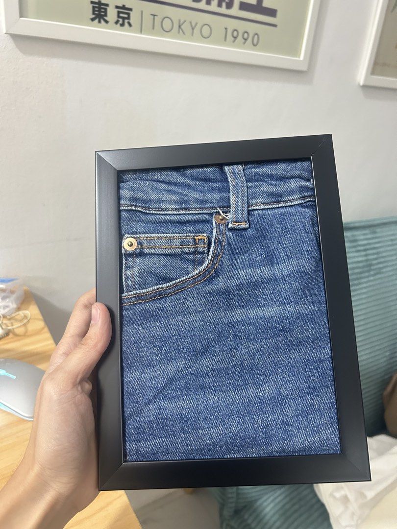 Denim Jeans Pocket Wall Decor Framed (Category: Wall Decor) located in Cavite. Submitted by _schmyla (Listing ID 1425884788, Image 2). Description: .