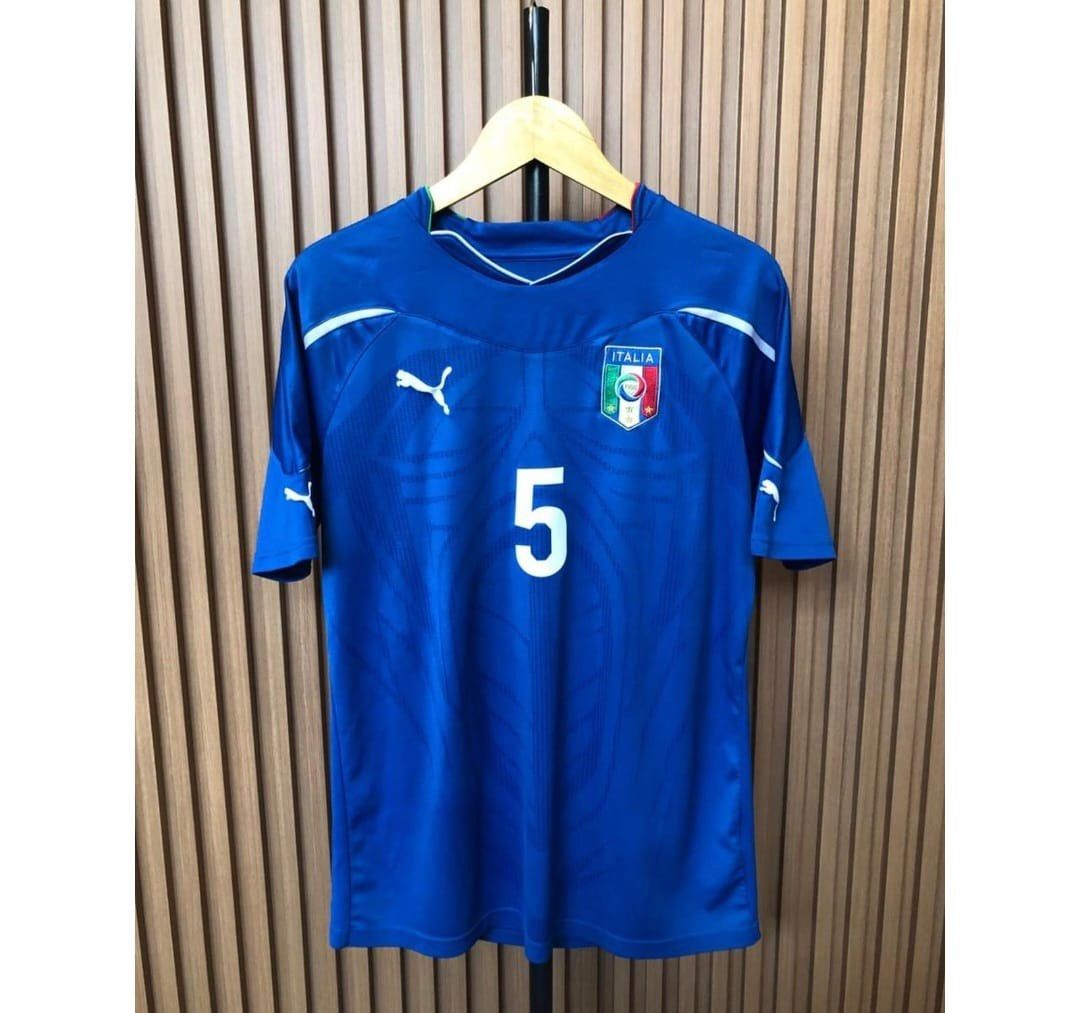 Fabio Cannavaro #5 Italy Home World Cup 2010 Timnas Italia Gli Azzurri ...