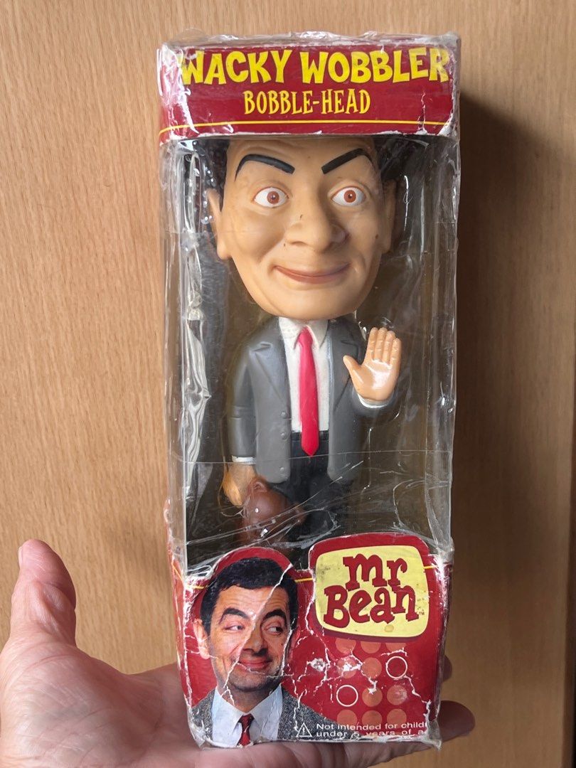 FUNKO 2007 Mr. Bean Rowan Atkinson (Category: Figurines & Statues) located in Davao. Submitted by riccirici (Listing ID 1425325133, Image 2). Description: FUNKO 2007 Mr. Bean Rowan Atkinson Wacky Wobbler Bobble-Head Figurine 7” Please see photos for full details and visible flaws Actual item may slightly vary from the picture cleaned stains (stand) Pay first policy. No holds Price 1,500 php + Shipping cost J&T Bank transfer Gcash .
