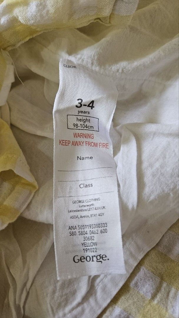 George Butter Yellow Dress (Category: Babies & Kids Fashion) located in Cavite. Submitted by helpusdeclutter (Listing ID 1425909313, Image 3). Description: George Butter Yellow Dress Store bought. In great condition. Size 3-4 years old. Selling for P500 only!.