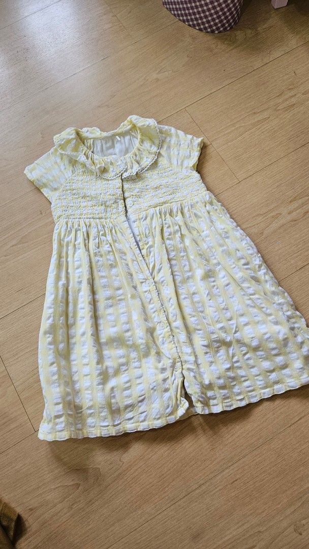 GEORGE Yellow Summer Dress (Category: Babies & Kids Fashion) located in Paranaque City. Submitted by babythings (Listing ID 1425926858, Image 2). Description: -No issues, no stains -Cotton material .