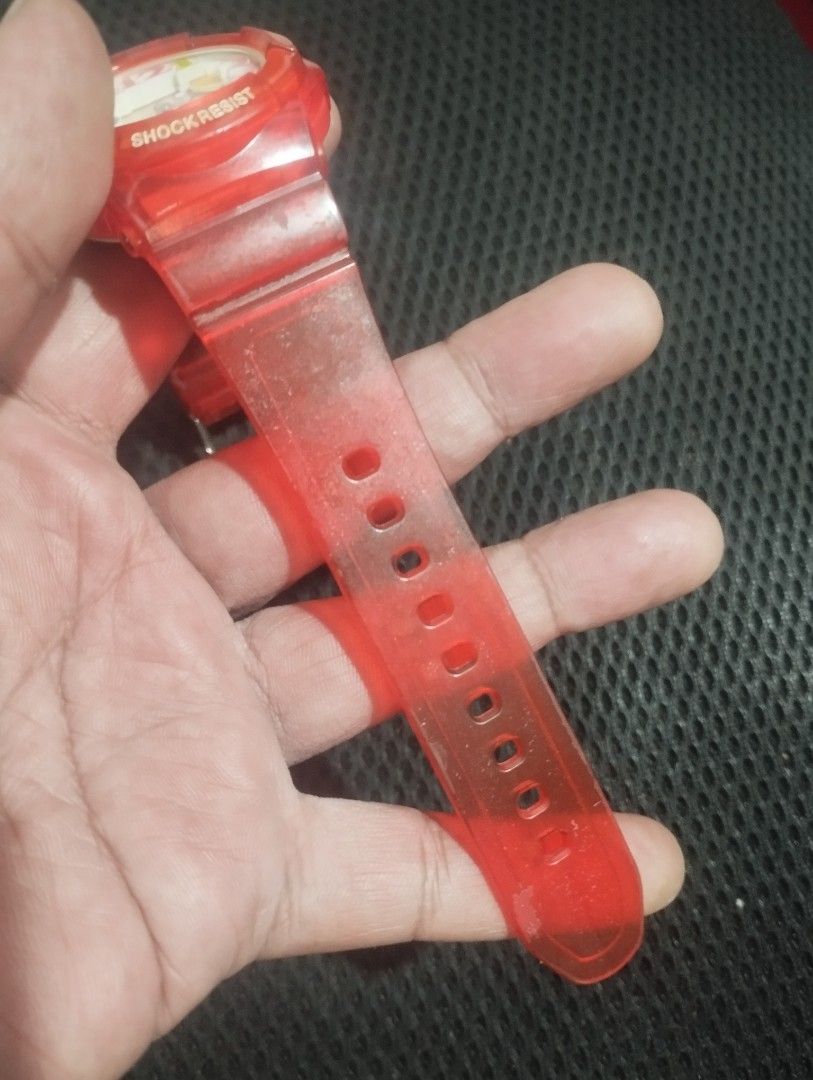 GShock BabyG Bga132 Jelly Red (Category: Women's Watches) located in Manila. Submitted by bunksmedina (Listing ID 1425870021, Image 3). Description: Unit only 8/10 condition Minimal scratches on strap and bezel Ok pa glass P1,300 Pick-up A.Mabini South Caloocan or Palalamove nyo If shipping po PAYMENT FIRST Bdo Gcash Pwede Lalalamove abono basta kayo magbbook Pwede LBC Cop need lang po ng downpayment atleast P300.