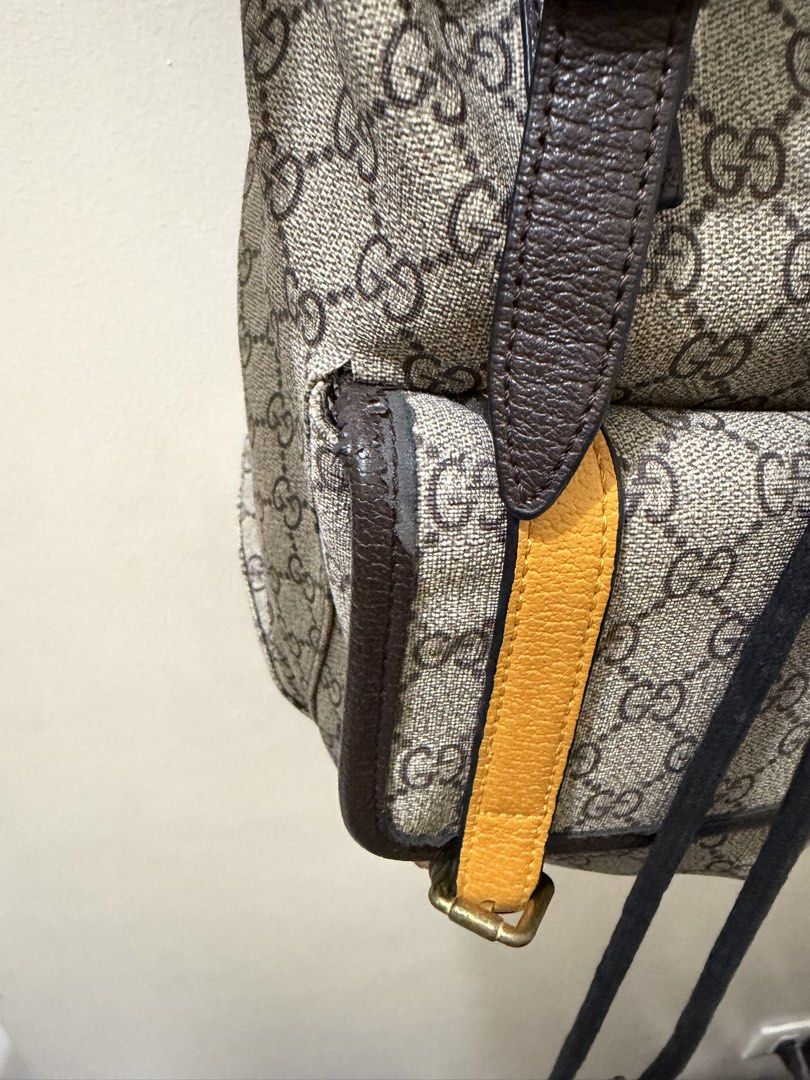 Gucci Backpack (Category: Luxury Bags & Wallets) located in Makati City. Submitted by jeon_wonw00 (Listing ID 1425989454, Image 3). Description: Japan thrifted See picture for flaws.