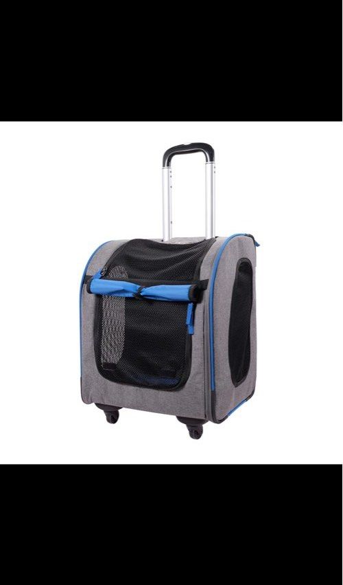 Ibiyaya Pet Trolley Backpack (Category: Homes & Other Pet Accessories) located in Manila. Submitted by bailey604 (Listing ID 1283187442, Image 1). Description: Opened but unused Rfs: wrong size Can be used for dogs or cats Sf c/o buyer Can do same day delivery.