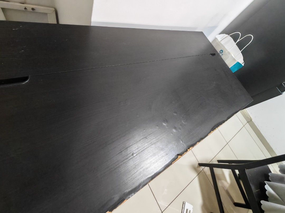 Ikea study table (Category: Tables & Sets) located in Petaling Jaya. Submitted by marktohmm (Listing ID 1425932289, Image 2). Description: well used condition as it is condition noticable marking on table .